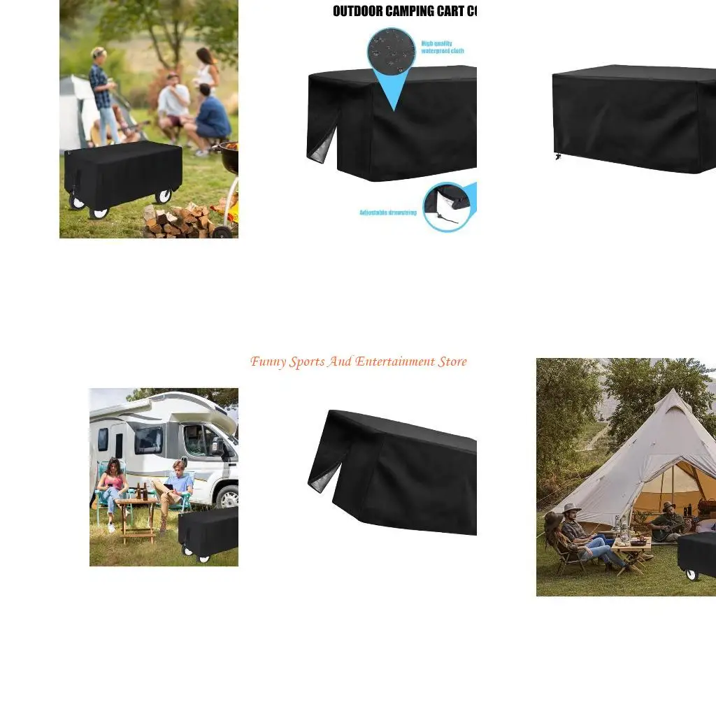 

C4DE Водонепроницаемый чехол для ручной тележки Складная защита для ручной тележки Защитный кожух для ручной тележки