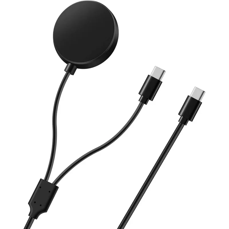 Carregador de substituição para relógios Samsung Galaxy Watch 8/7/Ultra/6/6 Classic/5/5 Pro e telefones com entrada Tipo-C (3,93 pés/120 cm)