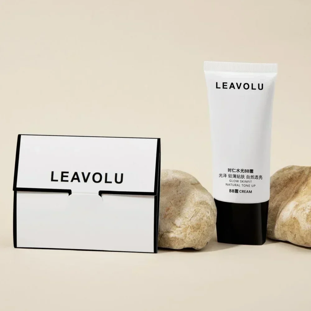 LEAVOLU Fundação Coreia Maquiagem Natural Tone Up BB Creme Corretivo Hidratante de Longa Duração Controle de Óleo Cosméticos de Beleza Rara