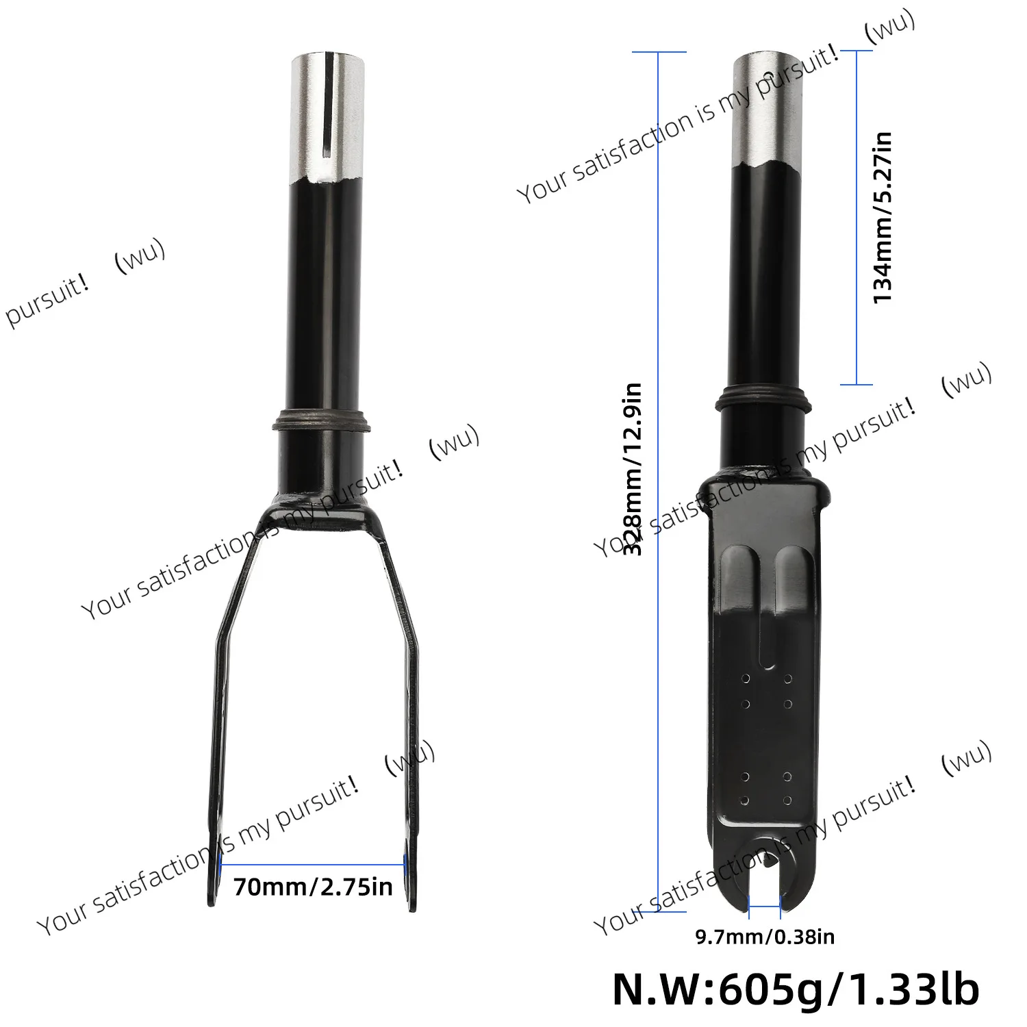Suitable for M365/1S/Pro electric scooter front fork, thickened shock-absorbing front fork front bracket accessories