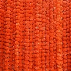 Marigold Garland for Decoration 10 Pcs of 5 feet (1,52 m)˜ Long Strands Artificial Marigold Flowers, Indian Décor for Pooja