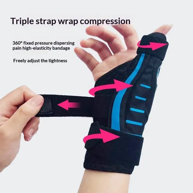 Soft Thumb Splint Wrist Support Brace 1Pcs Adjustable Pain Relief for Trigger Thumb  Recovery Men Women Gym Use