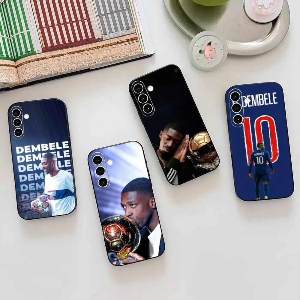 Football for Dembele  Phone Case Black Silicone Soft For Samsung S26,S25,S24,S23,S22,S21,S30,Ultra,Plus,Fe,Lite