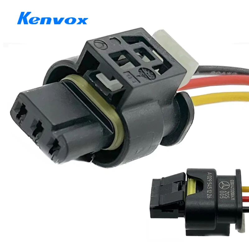 1Set 3Pin Car Reversing Radar Camshaft Sensor Electrical Connectors Plug Wire Harness 805-121-521 7615490-03 For Mercedes Benz