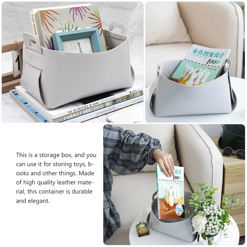 

Snack Storage Basket Organizer Desktop Sundries Container Holder Baskets Lightweight Portable Book Toy Storage