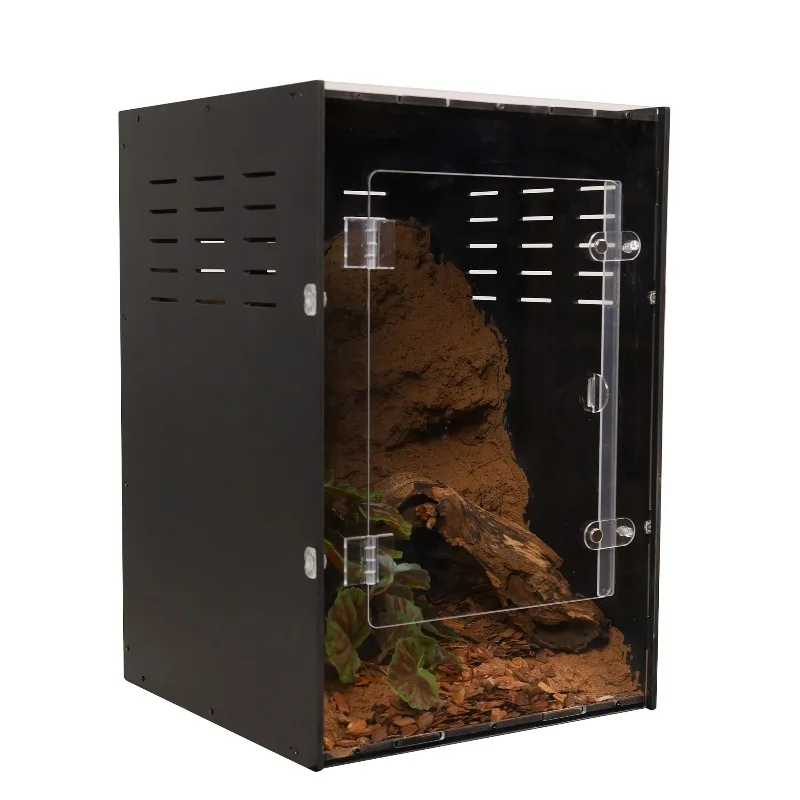 Eco-Friendly PVC Enclosure Insulated Front Doors Escape-Proof Matte Finish Fast Reply on-Time Shipment Leopard Gecko Tank