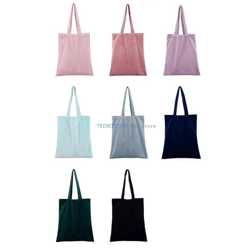 

340D Simple Shoulder Bag DIY Hand Painted Solid Color Handbag for Photo