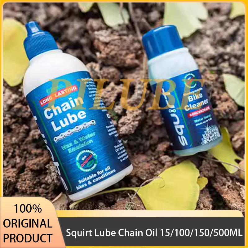 Squirt Lube Chain Oil 15/100/150/500ML LONG LASTING Mountain Road Bike Dry Wax & Water Emulslon Lubricant Original Product