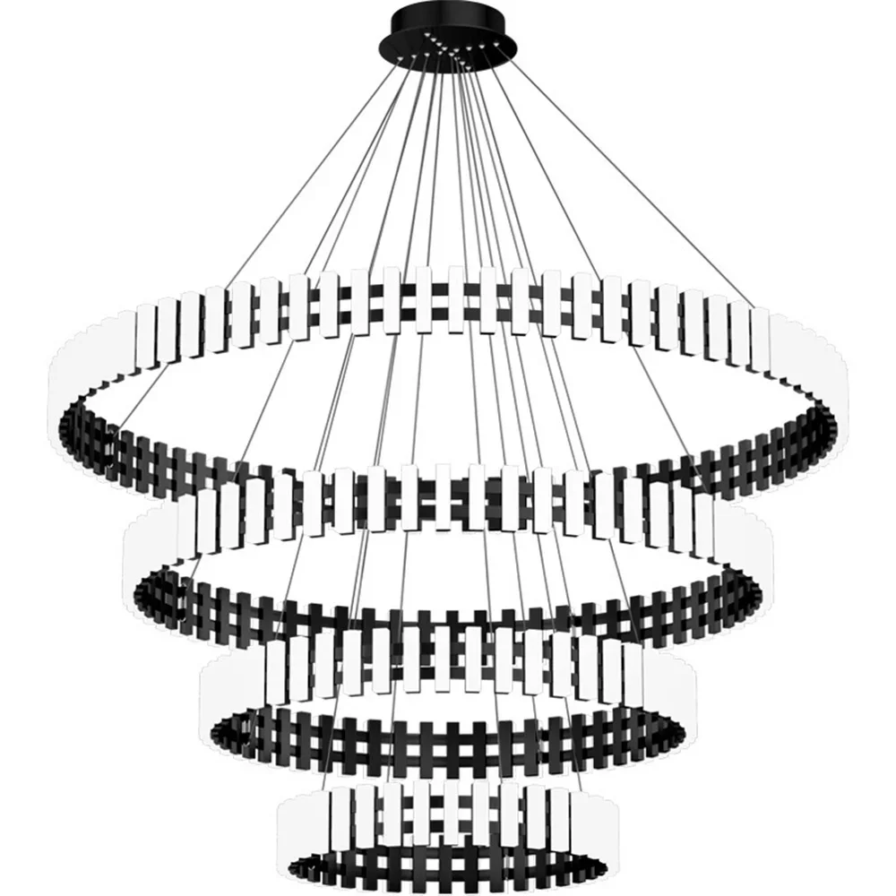 Modern Piano Chandelier Art Round Square Chandelier Lighting Living Room Decoration Restaurant Hanging Light