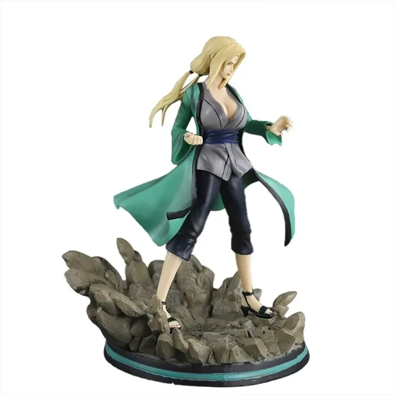 Naruto Shippuden Action Figure Toys Tsunade Fifth Generation 28cm Pvc Model Movable Figma Anime Archetype Movie Gift Doll BOX