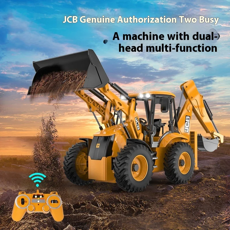 Double E E589 Rc Excavator Tractor 2.4g 6 Channel Rc Radio Controlled Car 6ch Electric Digger Truck Toys For Boys Children Gift