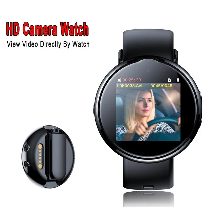 New 1080P 3-5hrs Long Recording HD Camera Watch Voice Video Photo Recorder Adult Fitness Tracker DV DVR Bracelet Smart Band