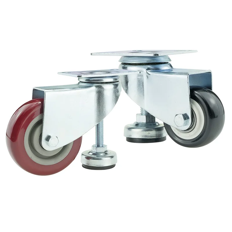 Heavy-Duty Leveling Support Stand with Casters Adjustable Height 360° Swivel Wheels for Industrial Workshop Warehouse Use