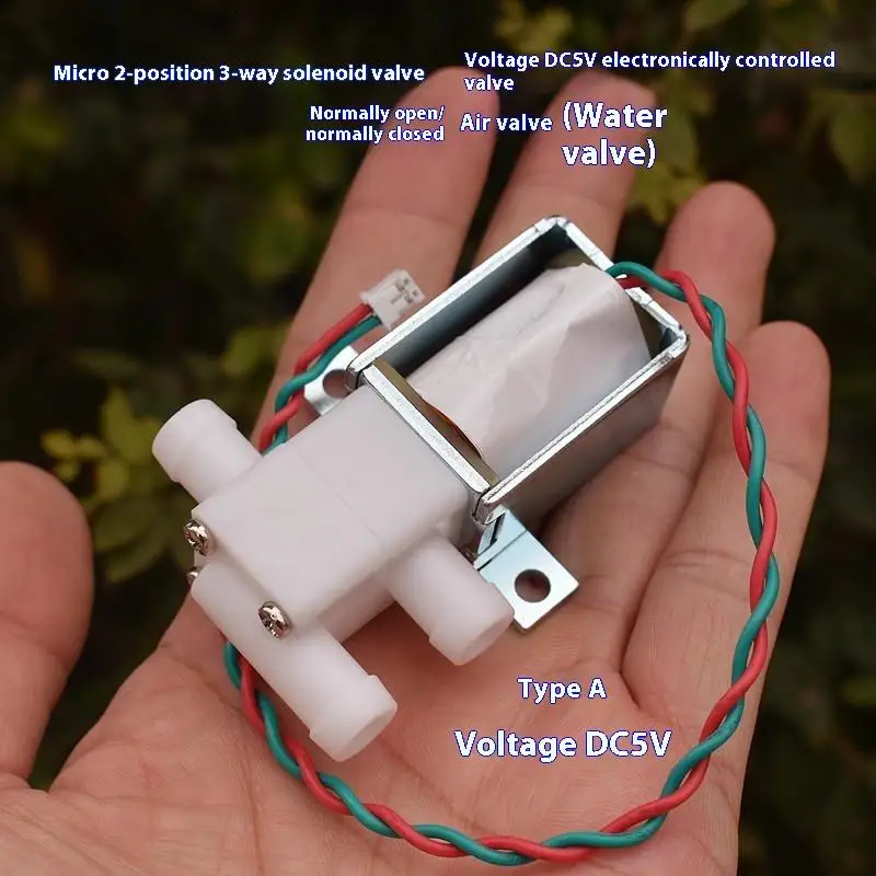 

Миниатюрный электрический электромагнитный клапан NO/NC постоянного тока 5 В для управления микроводным и воздушным потоком, 2-позиционный, 3-ходовой