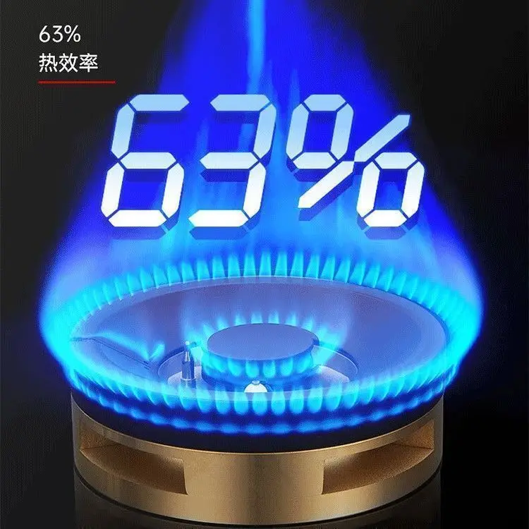 لوحة كبيرة 3 شعلات موقد غاز سميكة من الزجاج المقسى قوة نيران عالية مدمجة في طباخ منزلي