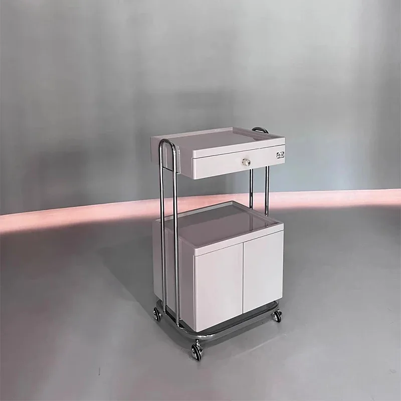 Tattoo Beauty Salon Trolley Utility Barber Hair Utility Salon Trolley Cosmetic Spa Carrito Auxiliar Salon Furniture BL50ST