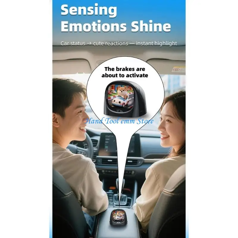 H37F Interactive AI Voice Robot With Multilingual Support And Emotional Expression For Driving Companionship Assistant