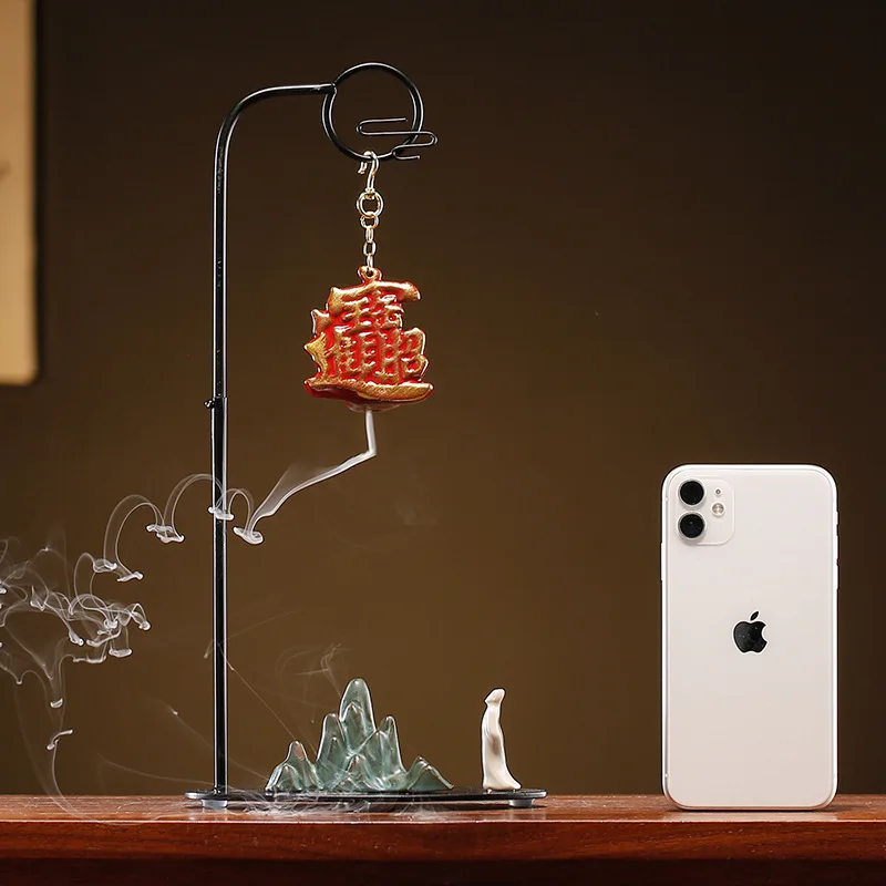 

Chinese Retro Backflow Hallway TV Cabinet Incense Burner Ornaments