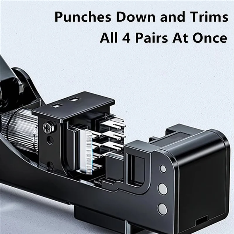 

BMBY-2X 90 Degree Key Stone Jack Punch Down Tool Specific Modular Fit CAT5/5E And CAT6/6A Adapter Fast Termination Crimper