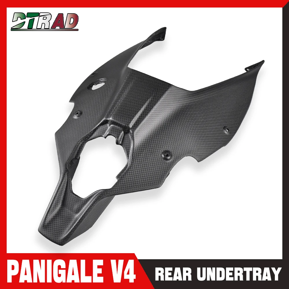 For DUCATI Panigale V4 V4S V4R 2018-2023 2024 Motorcycle Accessories Carbon Fiber Rear Undertray Cover Under Cowl Tail Fairings