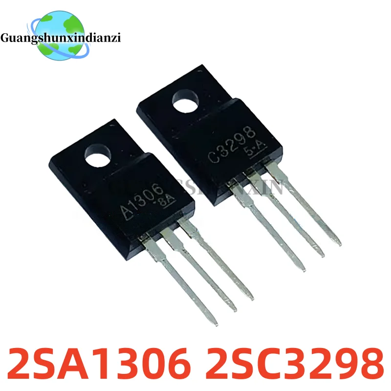 10pcs 100% NEW A1306 C3298( 5pcs 2SA1306 + 5pcs 2SC3298) TO-220F Audio power amplifier tube Best Quality In Stock