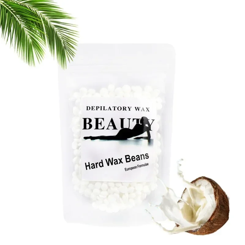 Coconut Milk Wax, Rosin Free Hair Removal Wax, Low Melting Point, Strong Viscosity, Fine Hair Removal Hard Wax, Bean Hair Remova