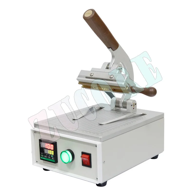 

Small Manual Desktop Hot Stamping Machine Leather Trademark Embossing Hot press Quick Die Change Movable Type Hot Stamping