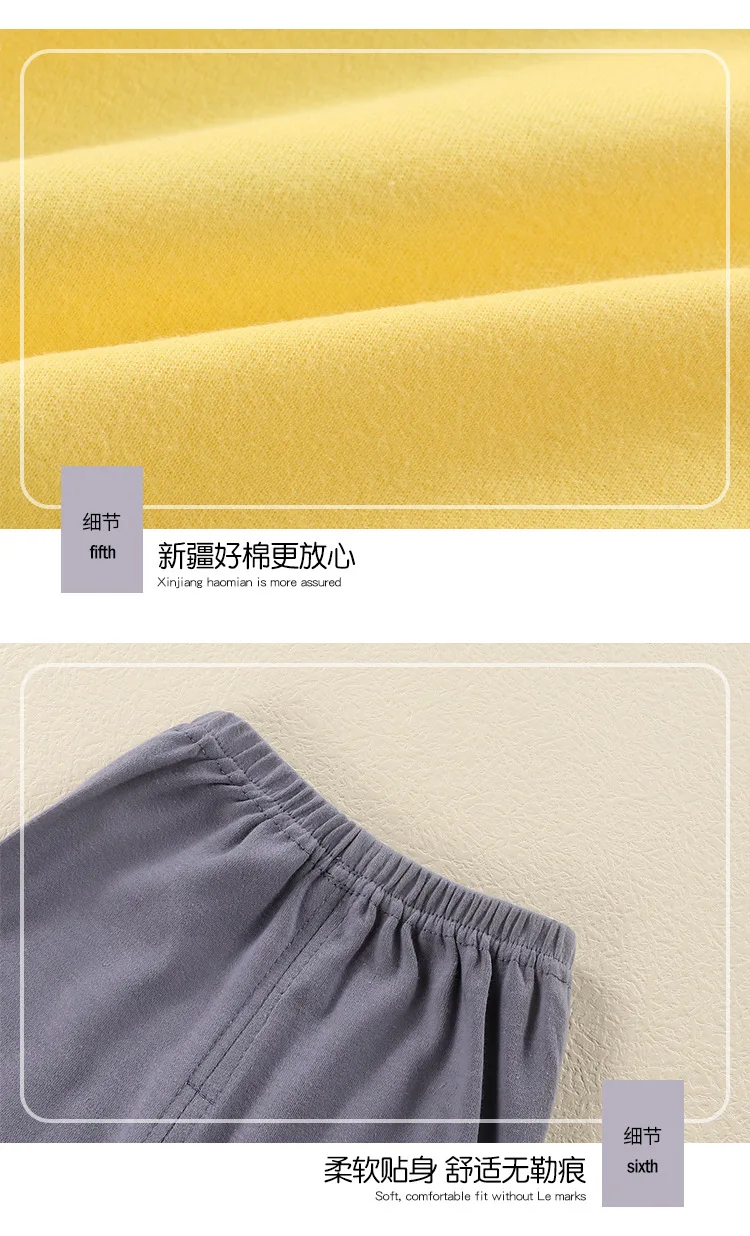 Neues Kinder-Baumwoll-Homewear-Set für Frühling und Herbst, Mädchen und Jungen, dehnbar, weich, bedruckt, Pyjama, atmungsaktiv, bequem, lange Ärmel – Detail 14