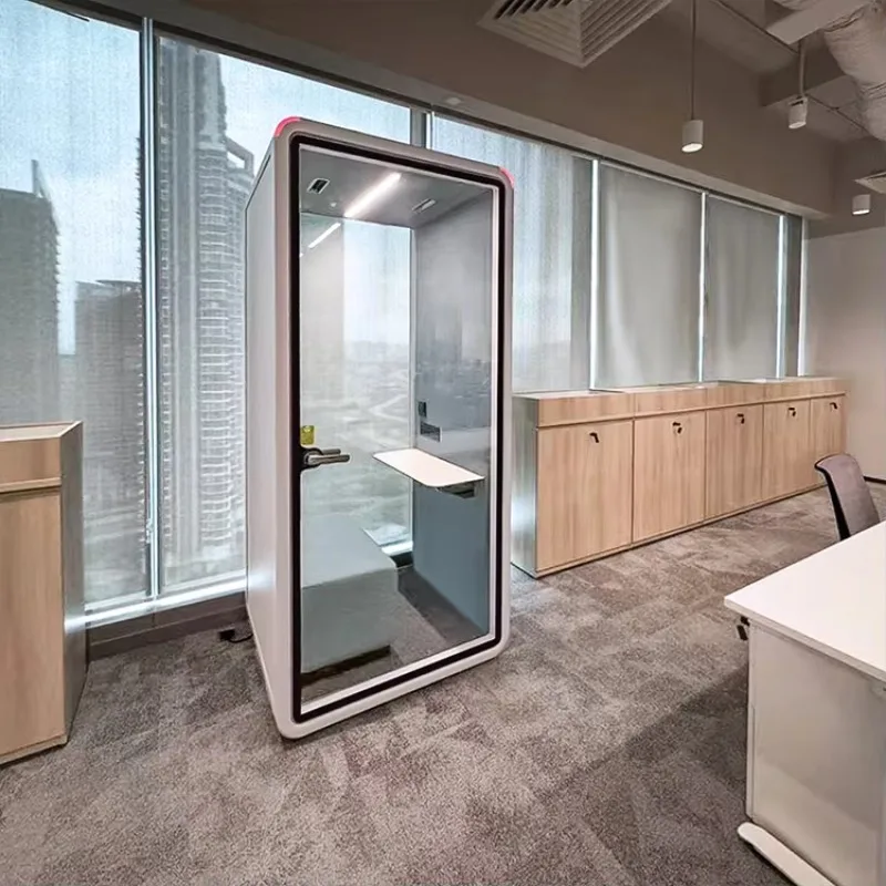 Customized Modern Soundproof Booth Private Studio Mini Phone Booth Open Plan Shared Office Work Booth With Various Designs
