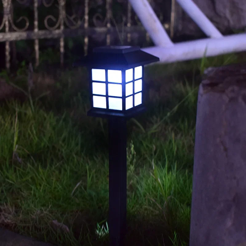 Imagem -02 - Solar ao ar Livre Impermeável Led Lawn Lamp Pequena Lâmpada do Palácio Pátio Atmosfera Decoração do Jardim Ground Plug Lamp Quente pc Pcs Pcs Pcs