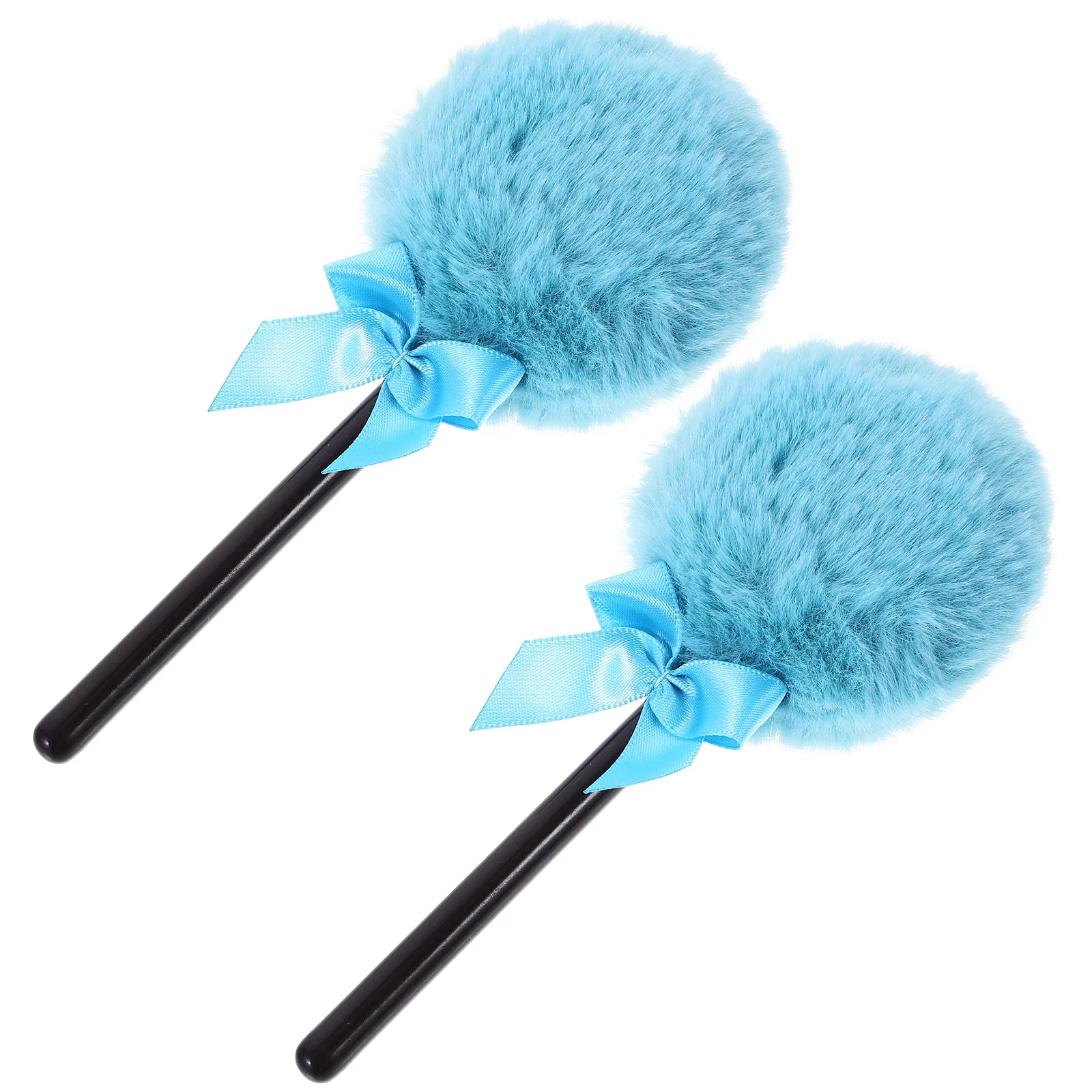 Puff On A Stick Lollipop Shape Powder Puff Fluffy Loose Body Puff Face Soft Makeup Puff