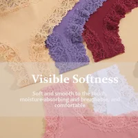 3Pcs/set Women Cotton Lace Panties Floral Intimate Underwear Trendy Patchwork Lace Briefs Female Soft Underpants Lingerie S-XL - Image 5