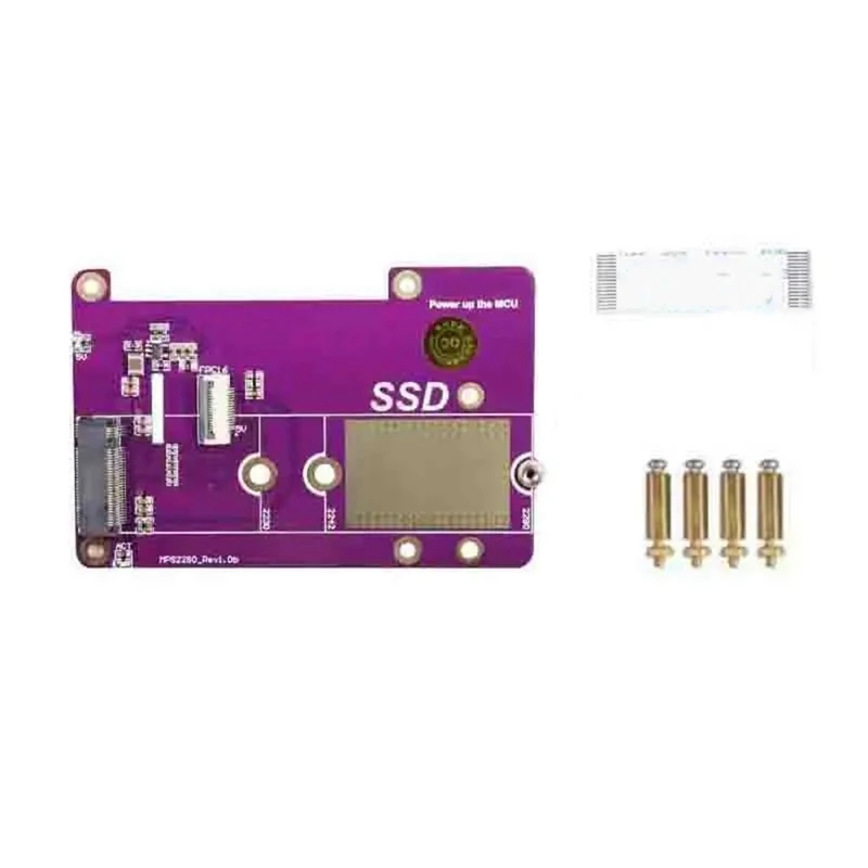 For Raspberry Pi5 SSD Expansion Board For Raspberry Pi5 PCIE To M.2 NVME SSD Interface Expansion Board Module