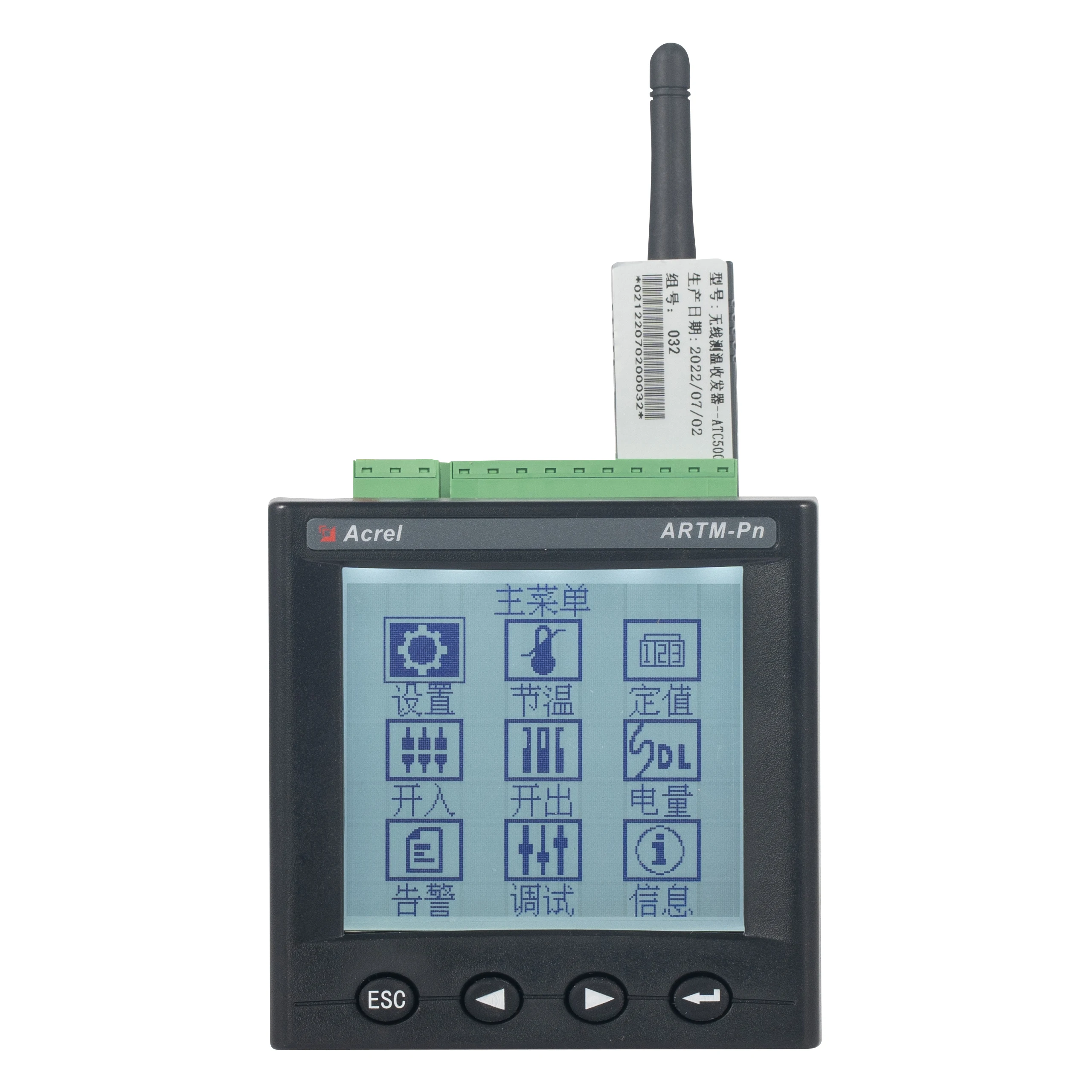 Acrel ARTM-Pn Wireless Temperature Measuring Equipment work with ATE with RS485 Modbus-RTU