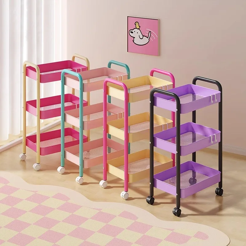 Shelf Kitchen Floor to Floor Bedroom Multi-layer Baby Snacks Mobile Bathroom Toilet Storage Storage Stroller