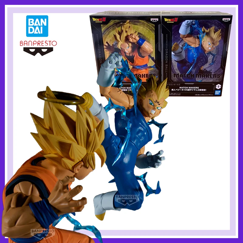 

Bandai Banpresto оригинальный Dragon Ball Z Match Makers Son Gokuu Vegeta аниме фигурки модели украшения 15 см коллекционная игрушка