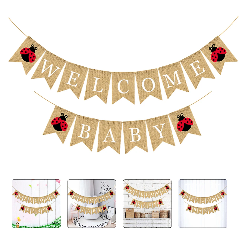 

Fishtail Flag Baby Decoration Happy Birthday Decorations Party Bunting Banner Toddler
