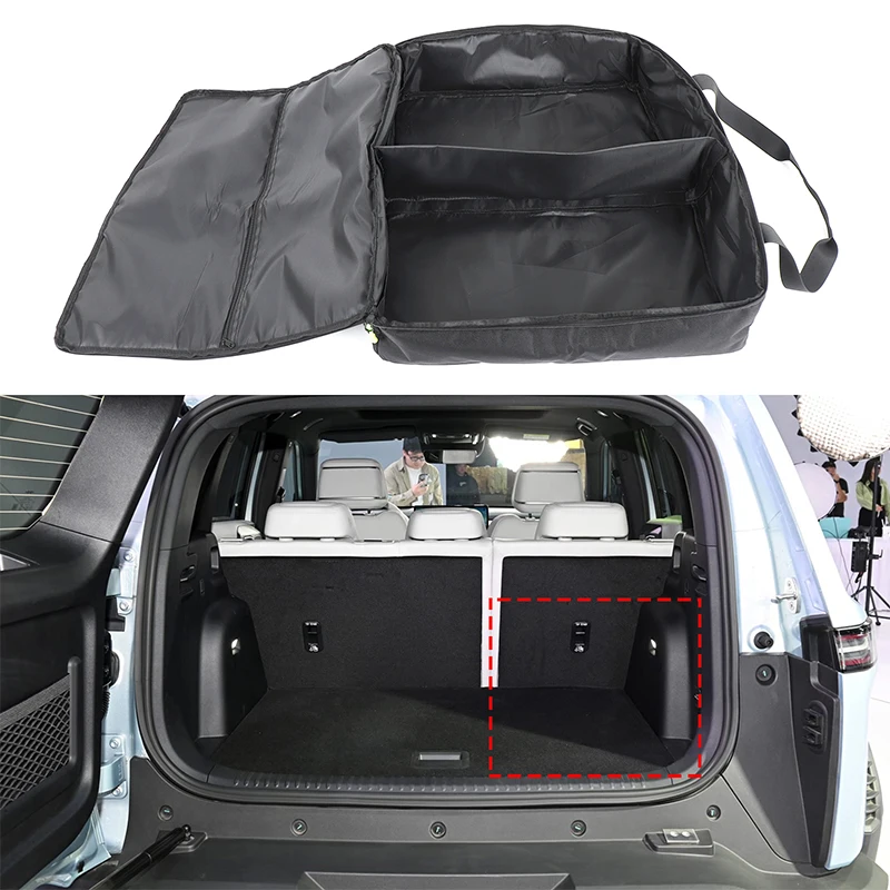 Car Rear Trunk Right Lower Storage Bag Trunk Organizer Stowing Tidying Car Storage Supplies For BYD Fang Cheng Bao Titanium 3
