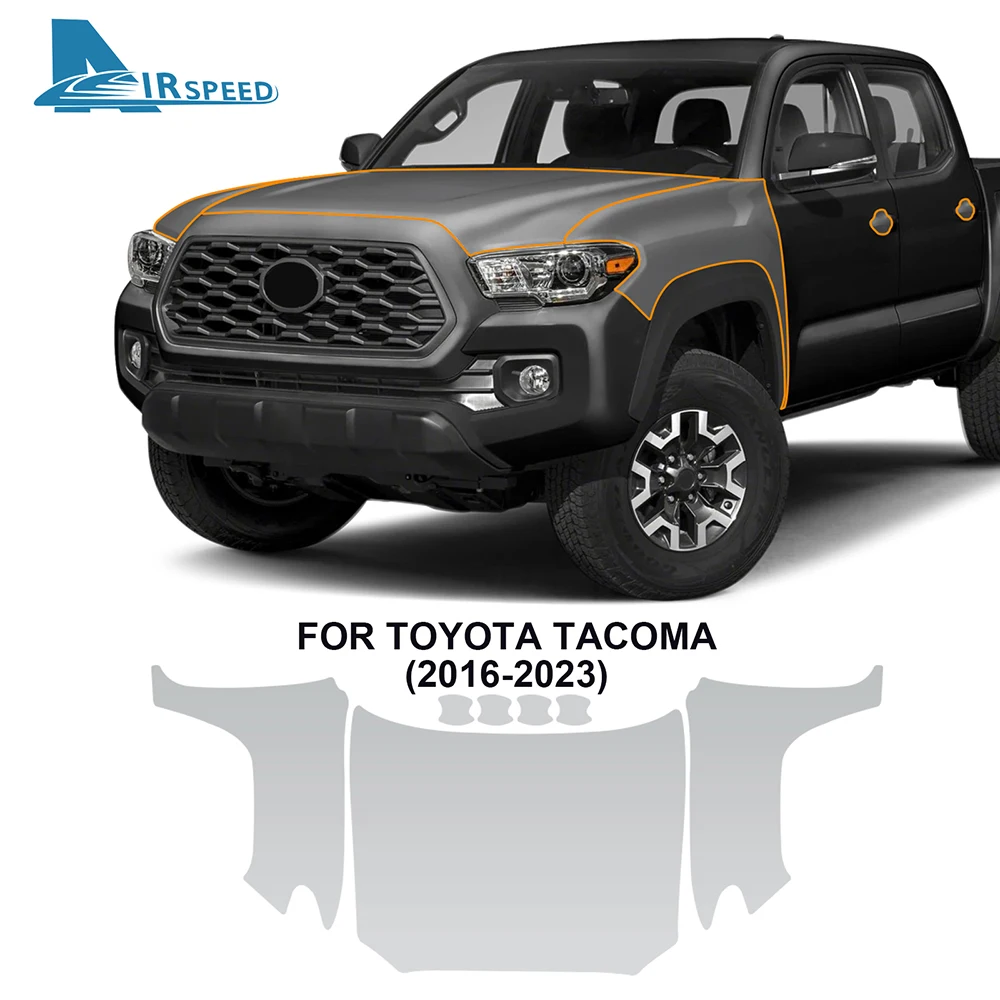 

Для Toyota Tacoma 2016-2023: Невидимая защитная пленка для автомобиля, устойчивая к царапинам, аксессуары для модификации автомобиля