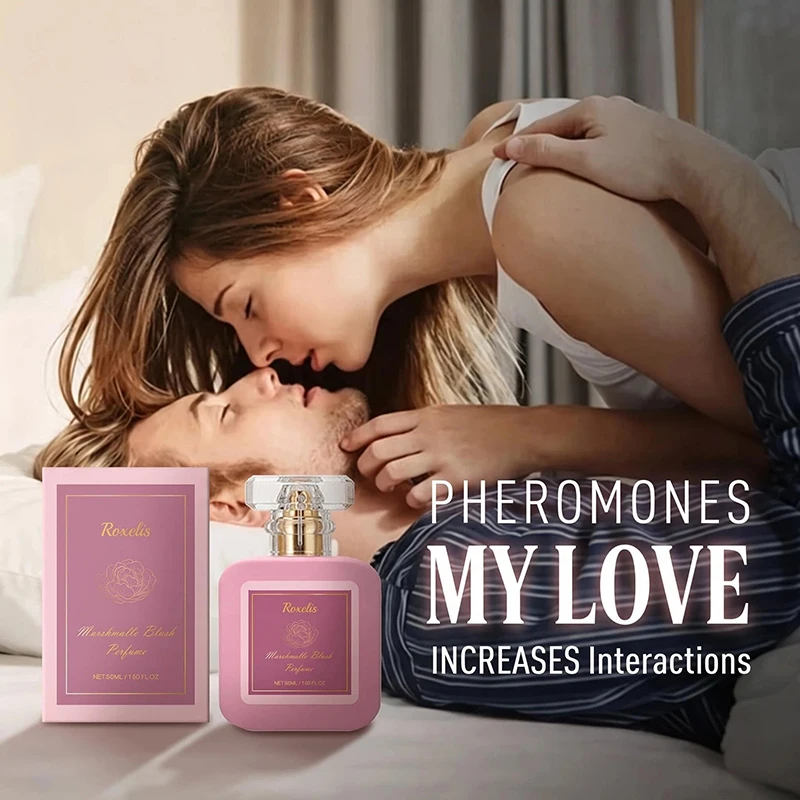 Roxelis Marshmallow Strawberry Perfume Fresh Sweet Scent Long Lasting Fragrance Portable For Dating Commute Daily Occasions