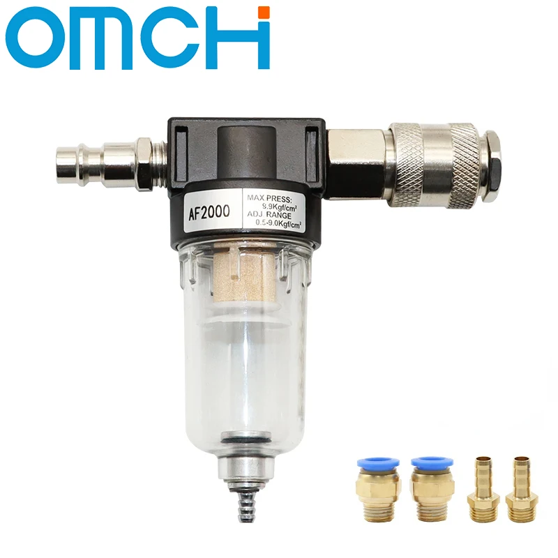 AF2000 1/4 source processor Copper filter Air pump filter Oil and water separator Pneumatic Components Air Compressor