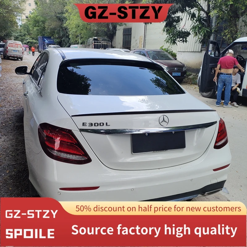 

For Mercedes Benz W213 AMG 2015-2020 ABS Spoiler Car Tail Wing Decoration Rear Trunk Spoiler For Mercedes W213 E Class