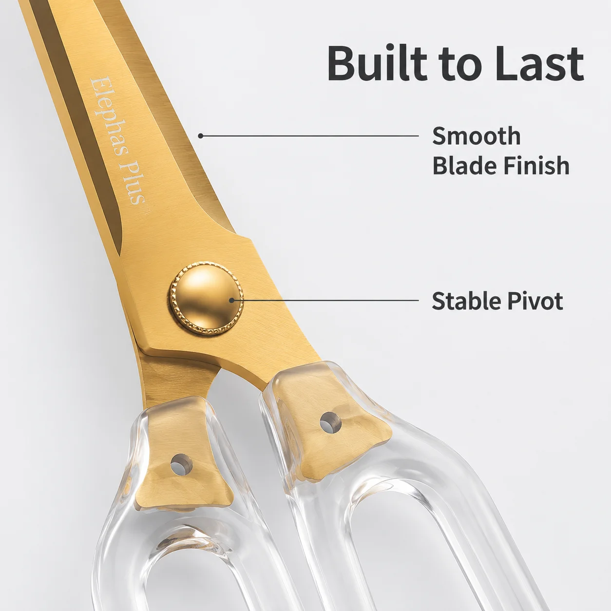 Acrylic Scissors Transparent Handle Sharp Stainless Steel,Office Stationery,Paper Cut Pruning Sewing