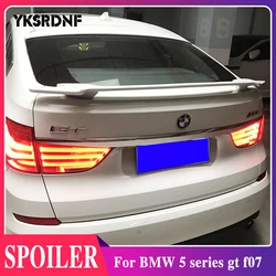 For BMW 5 series gt f07 Spoiler ABS Material Car Rear Wing Primer Color Rear Spoiler For BMW GT style 530d 535d 535i 550i Spoile