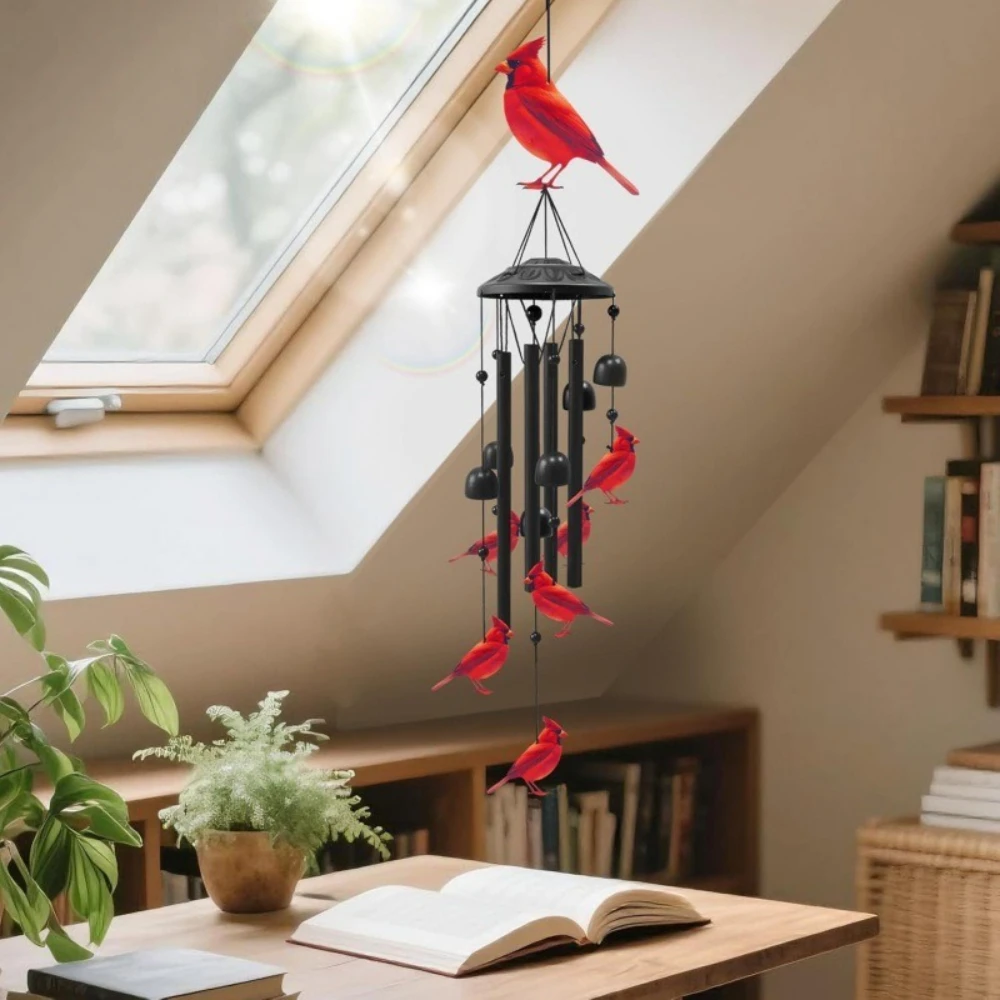 Cardinal Metal Wind Chimes 3