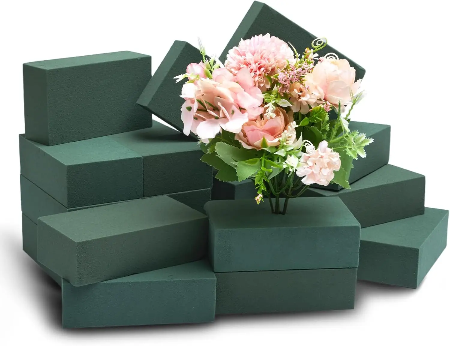 

20 Pack Floral Foam Blocks, 5.5x3.1x1.7 Inches, Wet & Dry for Fresh & Artificial Flowers, DIY Wedding Centerpiece, Home Decor