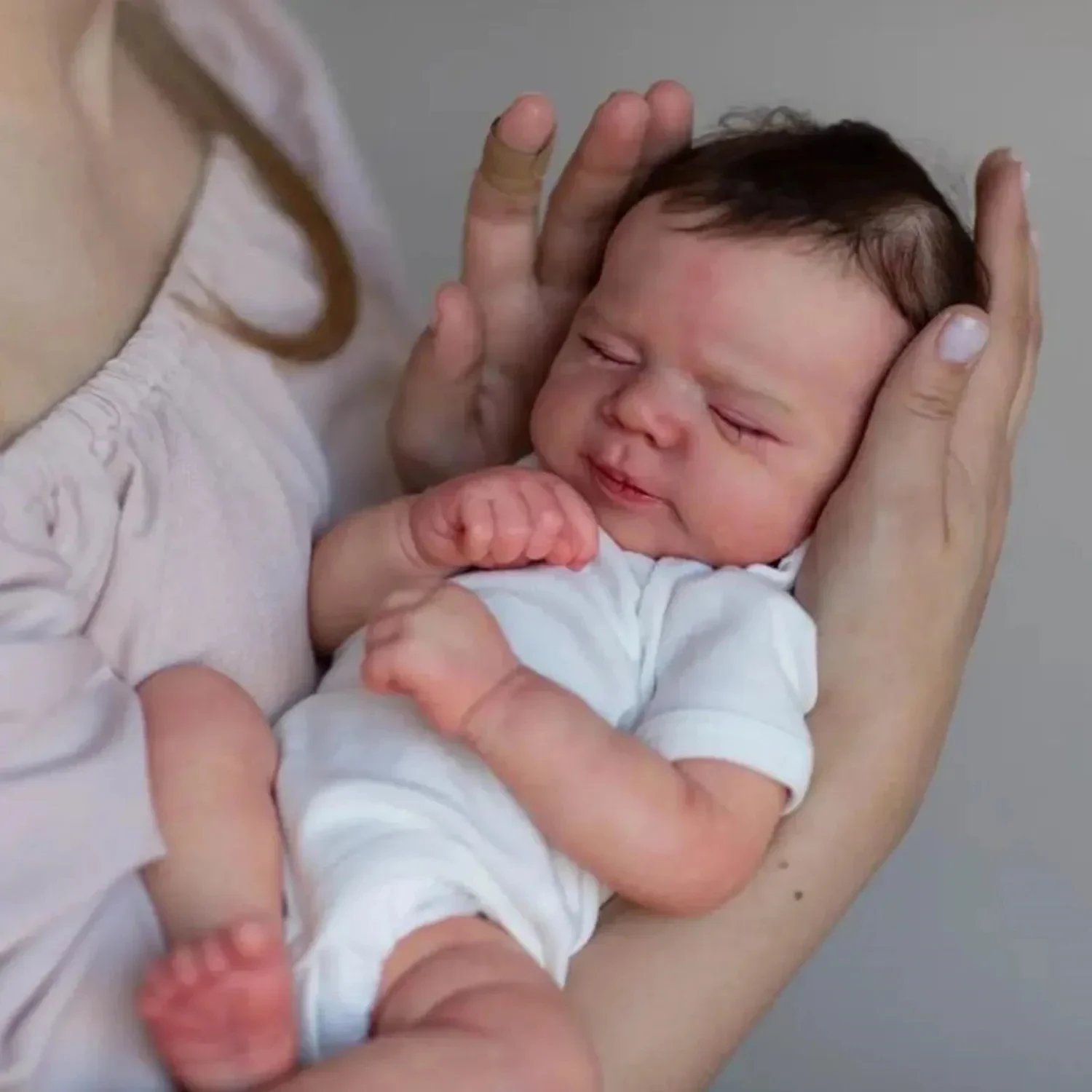 Pascale Muñeca Reborn bebé durmiente recién nacido piel 3D detalles - imagen 4