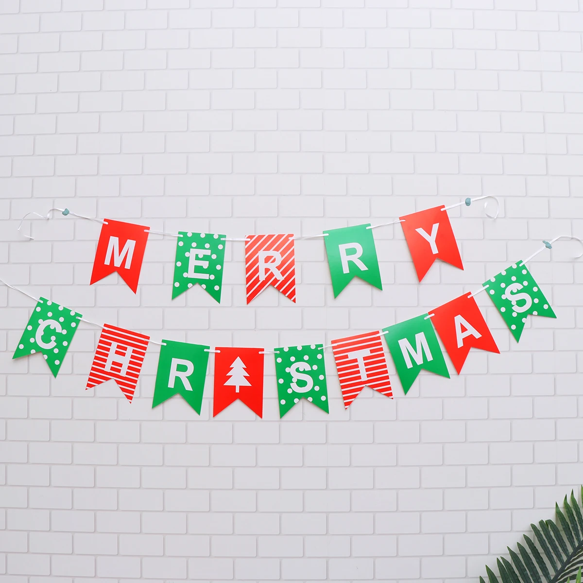 

Shine Paper Pull Decorate Christmas Bunting Decorations Merry Letter Banner