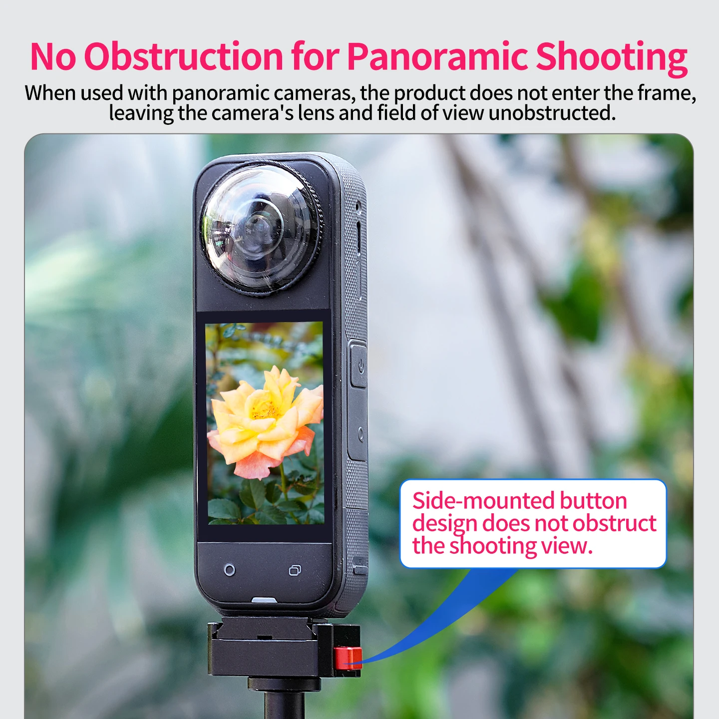 1-Zoll-Kugelkopf-Schnellverschluss-Halterung, 360° verstellbar, keine Blockierung, für Panoramakamera Insta360 X3 X4 X5 für DJI OSMO Pocket Gimbal – Detail 10