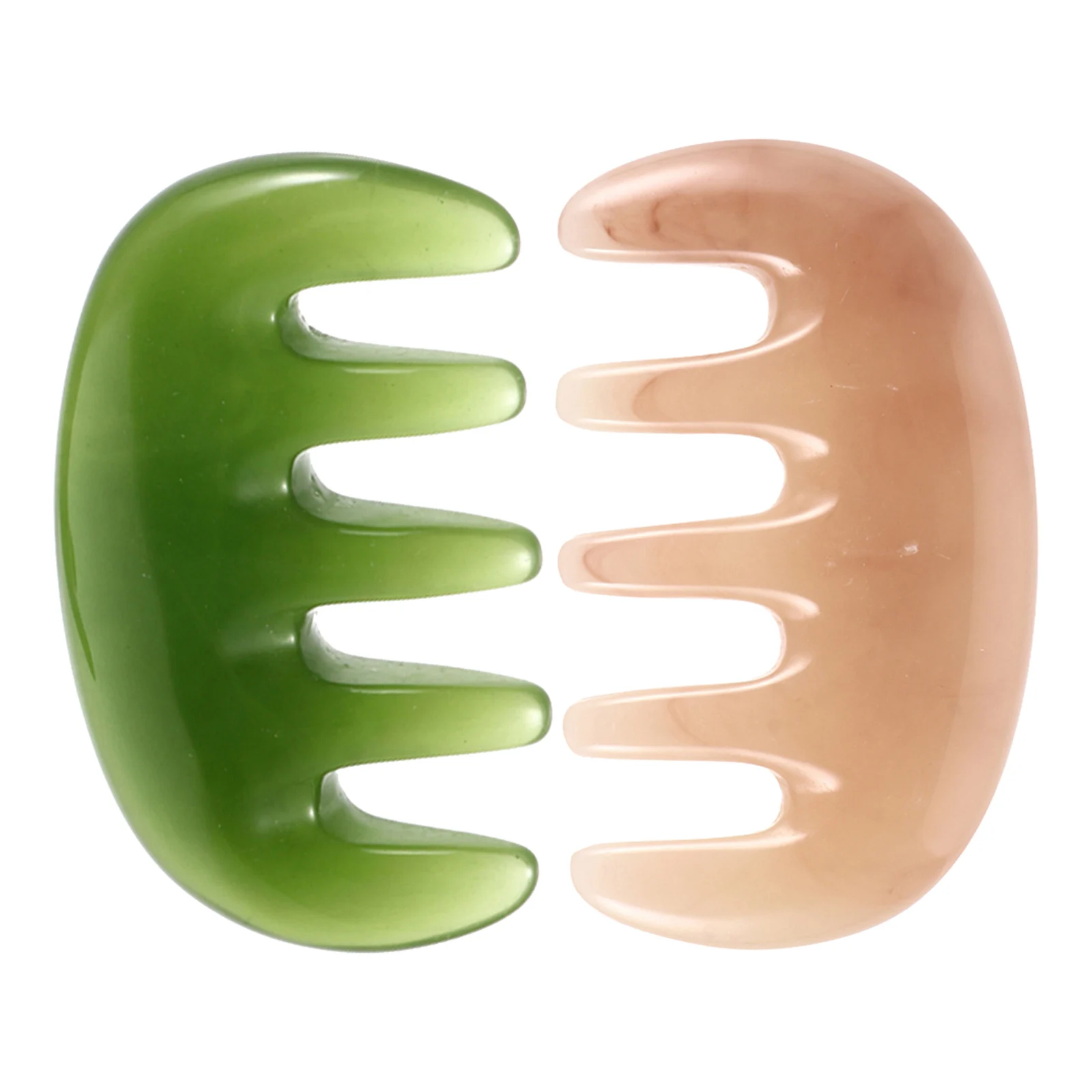 

2 шт., массажер для кожи головы, расческа Гуа Ша, инструмент для релаксации, массажная расческа с широкими зубьями, антистатический уход за волосами, терапия акупунктурных точек тела